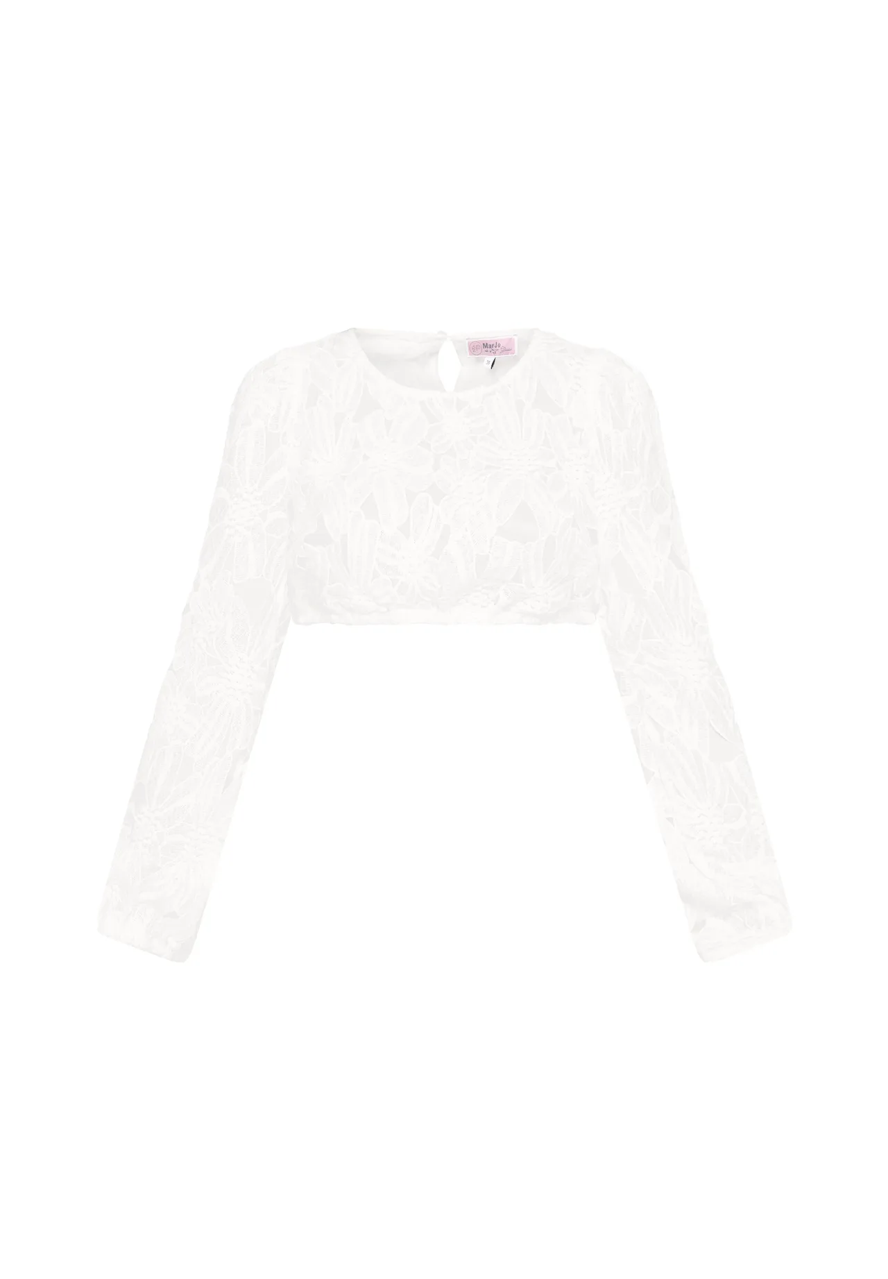 Elegante Bestickte Floral-Spitzenbluse