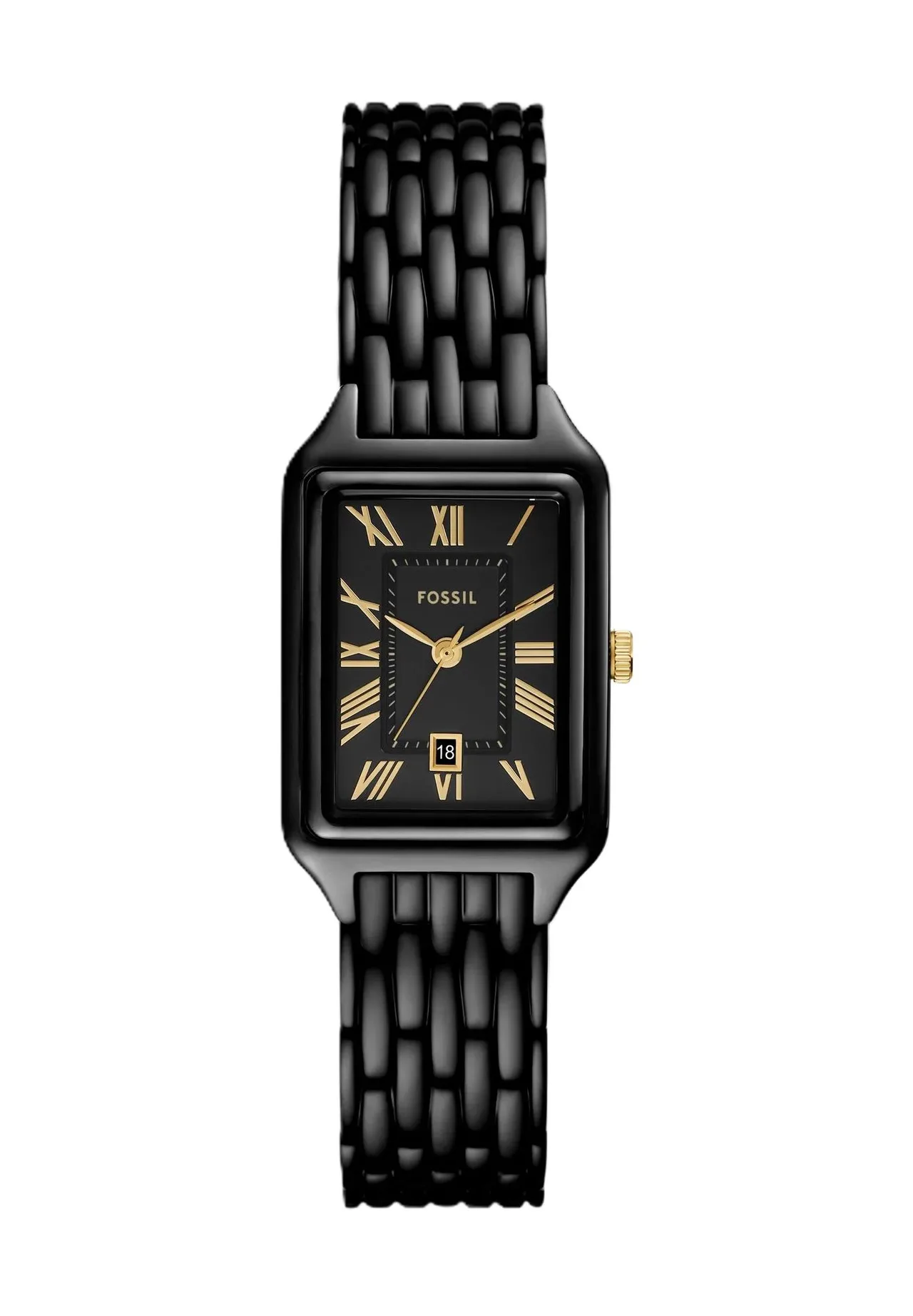 Elegante Rechteckige Armbanduhr mit Gliederband