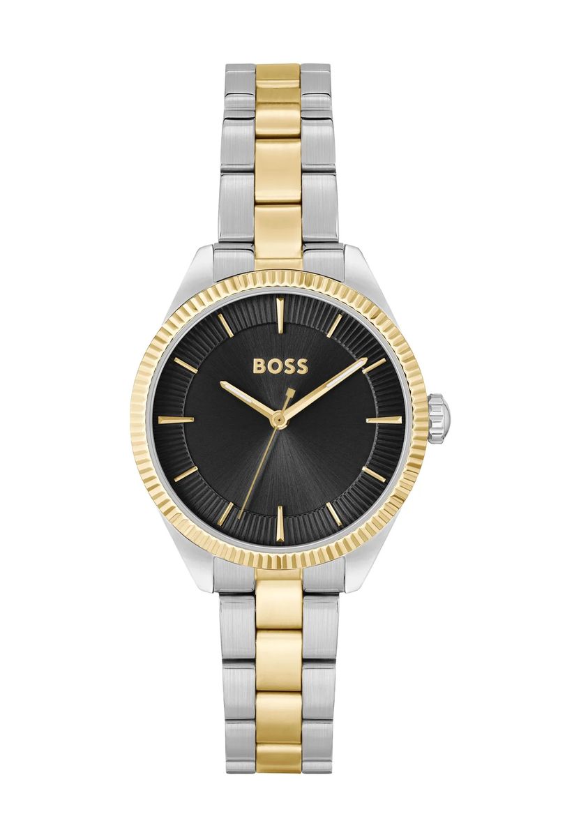 Bicolor Armbanduhr aus Edelstahl