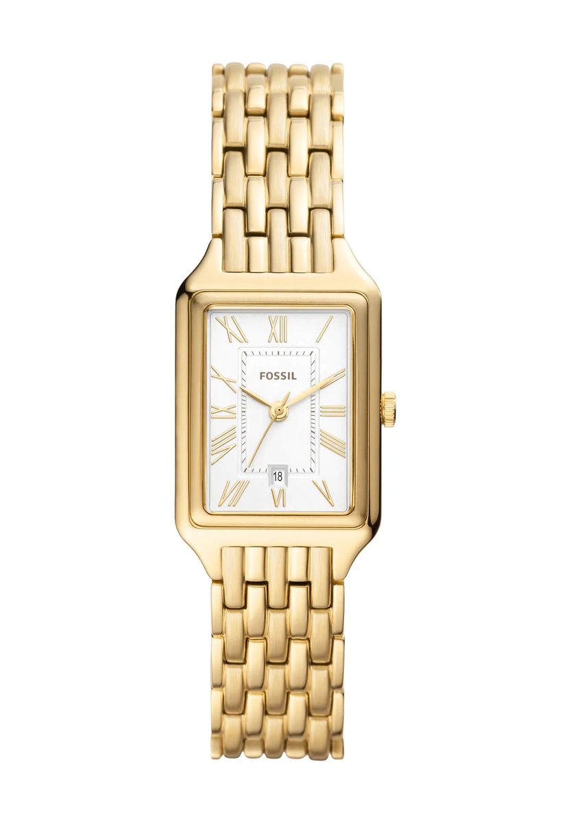 Klassische eckige Armbanduhr mit römischen Ziffern