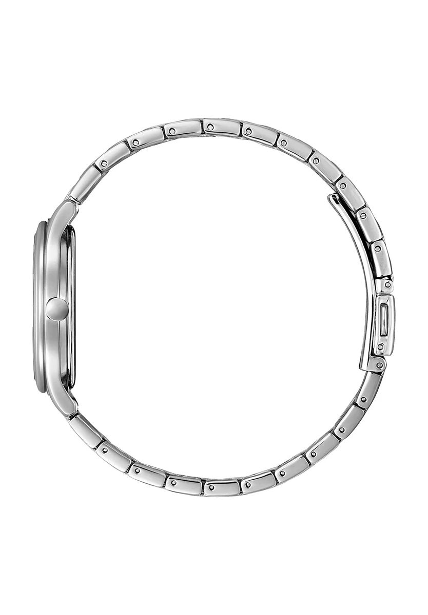 Elegante Eco-Drive Uhr mit blauem Zifferblatt
