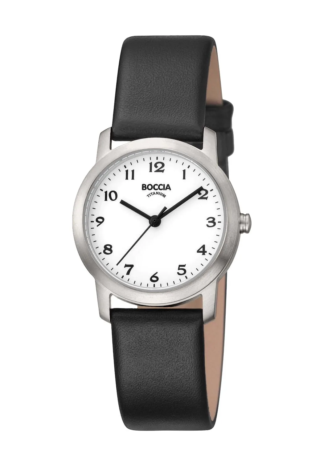 Minimalistische Armbanduhr mit Lederband