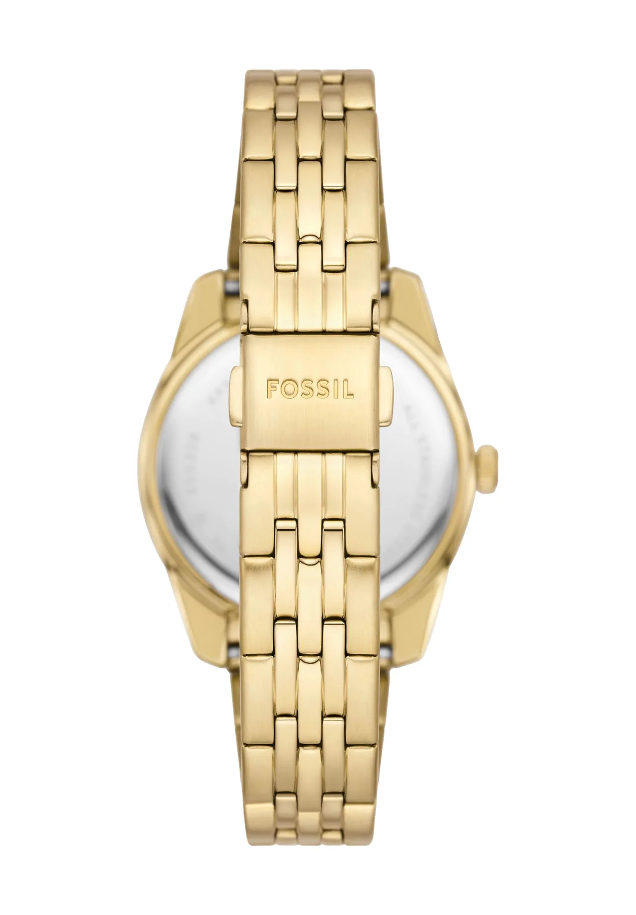 Elegante goldene Uhr mit Riffellünette