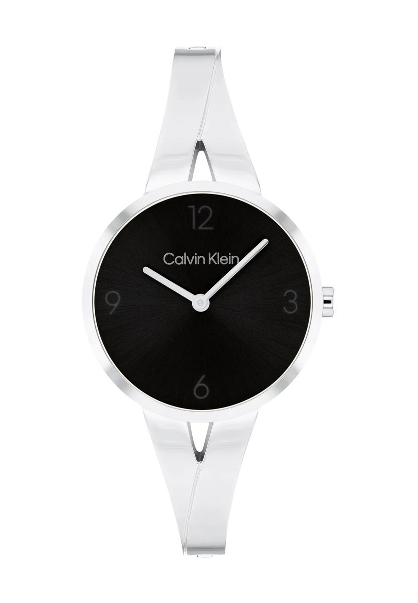 Minimalistische Armbanduhr im Bangle-Design