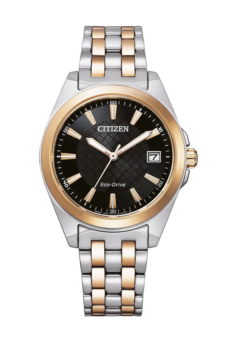 Elegante Bicolor Armbanduhr