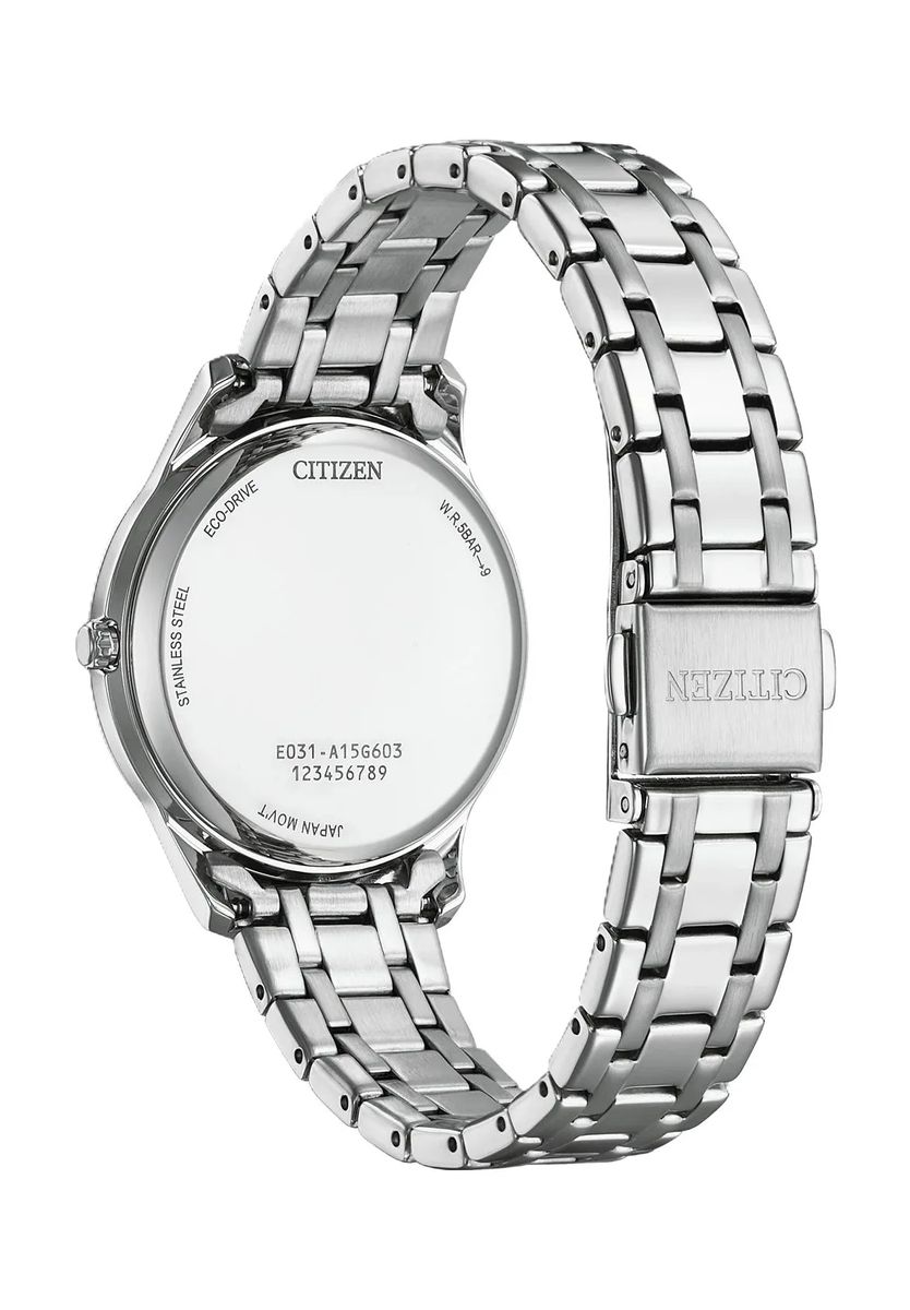 Elegante Eco-Drive Armbanduhr