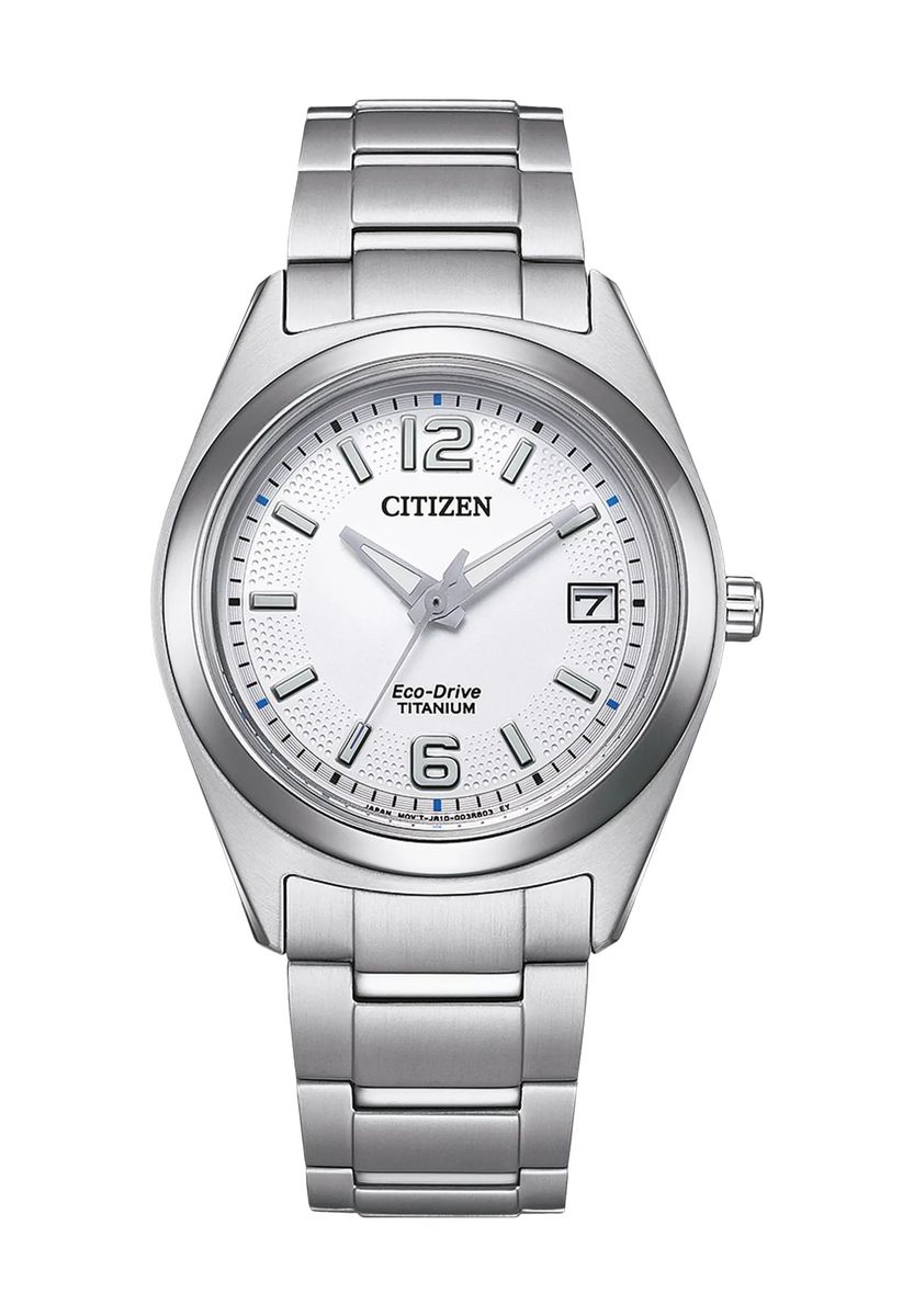 Klassische Eco-Drive Titan Armbanduhr