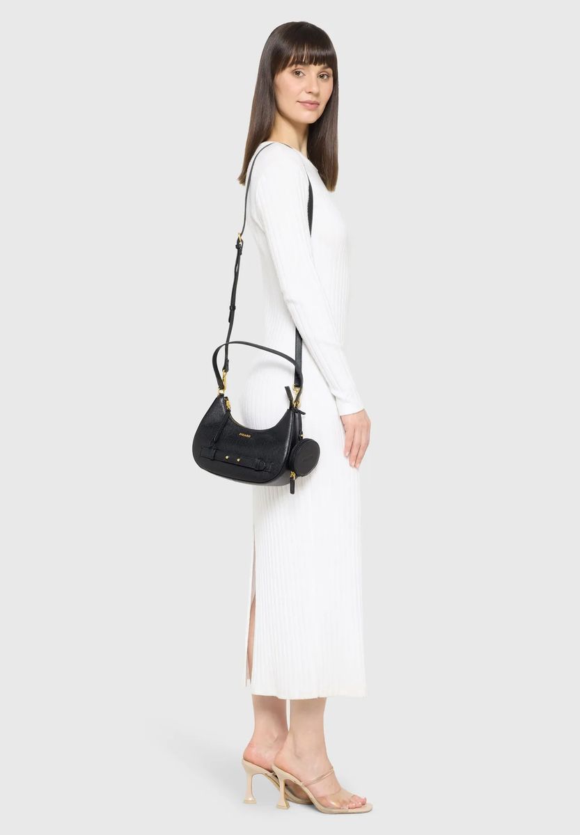 Halbmondförmige Hobo-Tasche mit Pouch