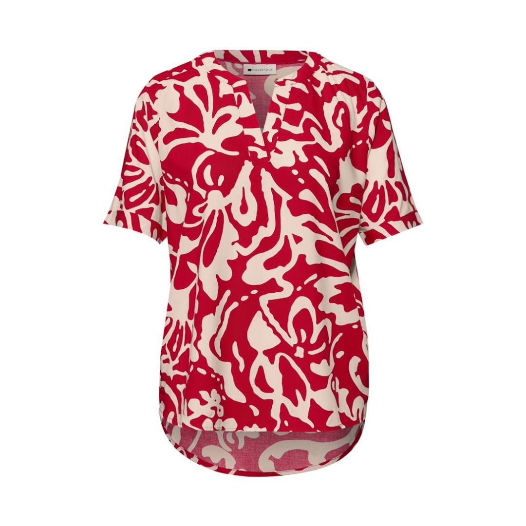 Bluse mit abstraktem Muster