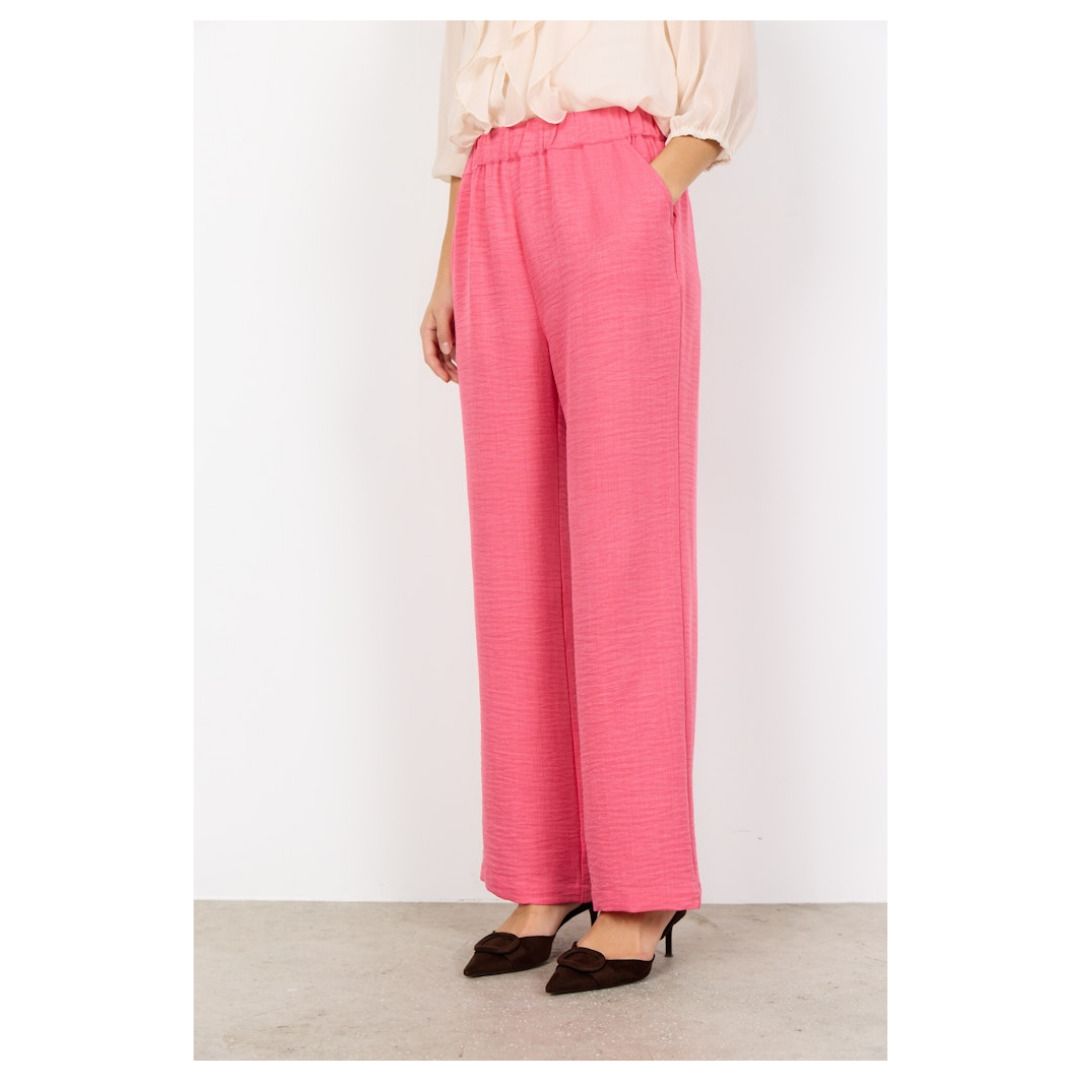 Strukturierte Schlupfhose mit weitem Bein