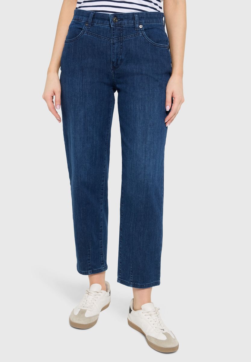 Locker geschnittene Mid-Rise Jeans