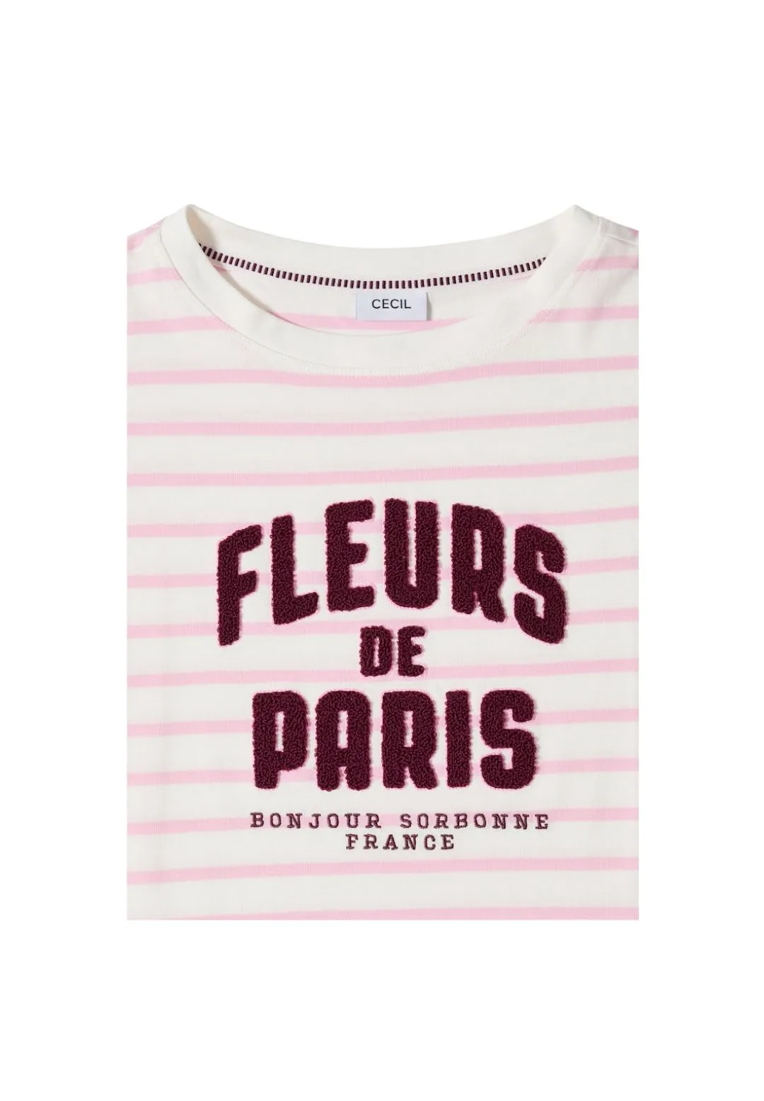 Gestreiftes Shirt mit Tunnelzug-Saum