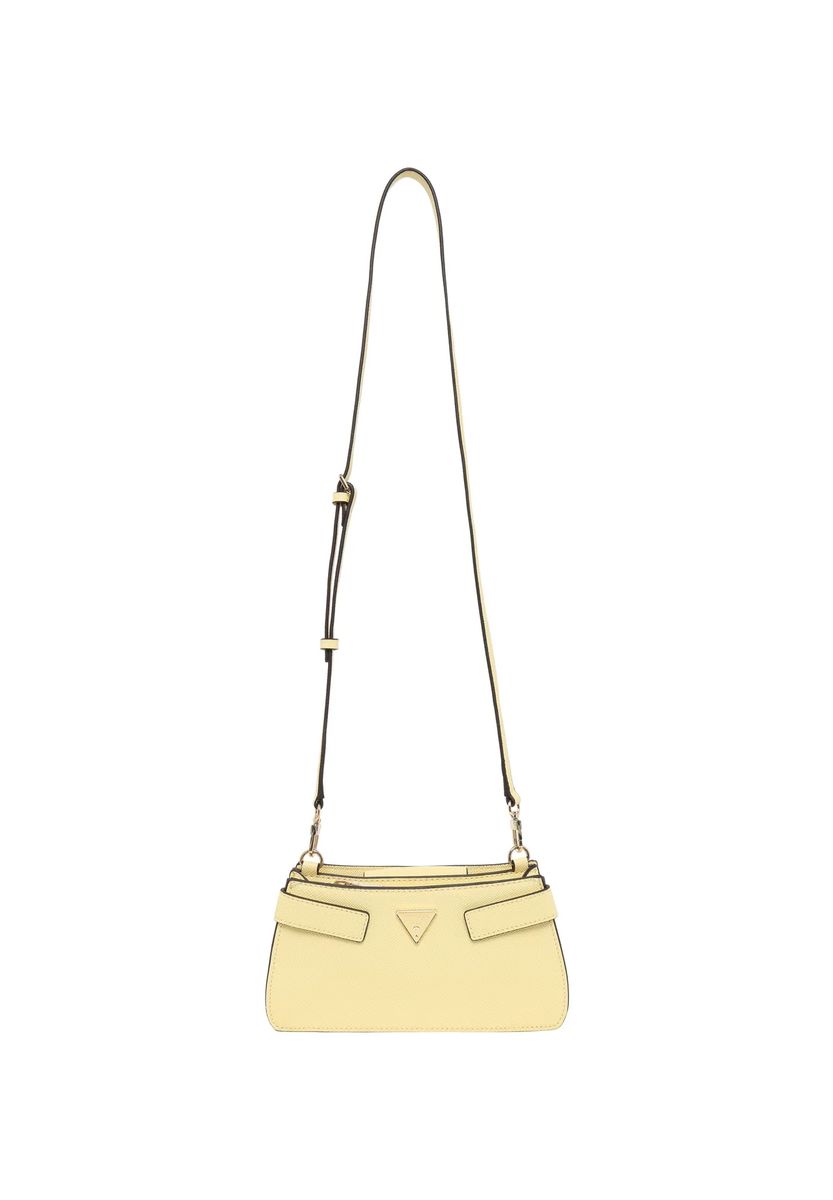 Schmale Schultertasche mit Klappe