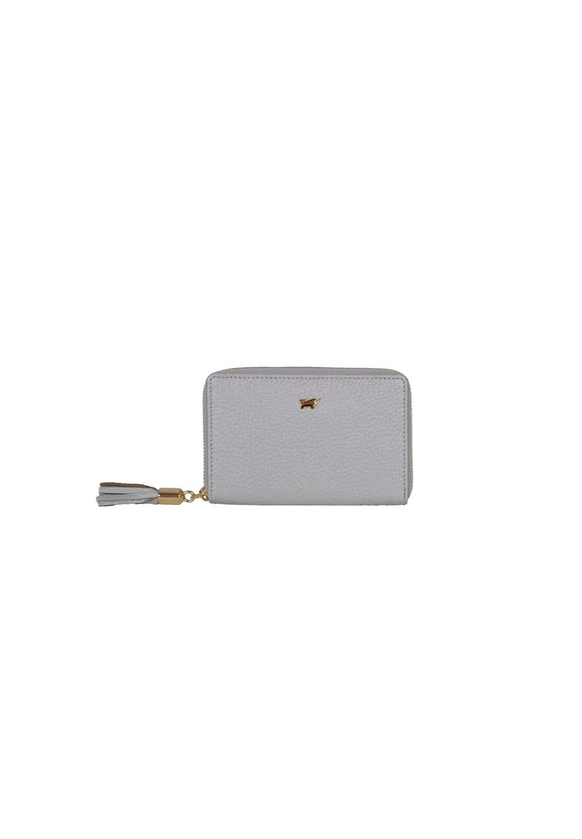 Leder-Brieftasche mit Rundum-Reißverschluss