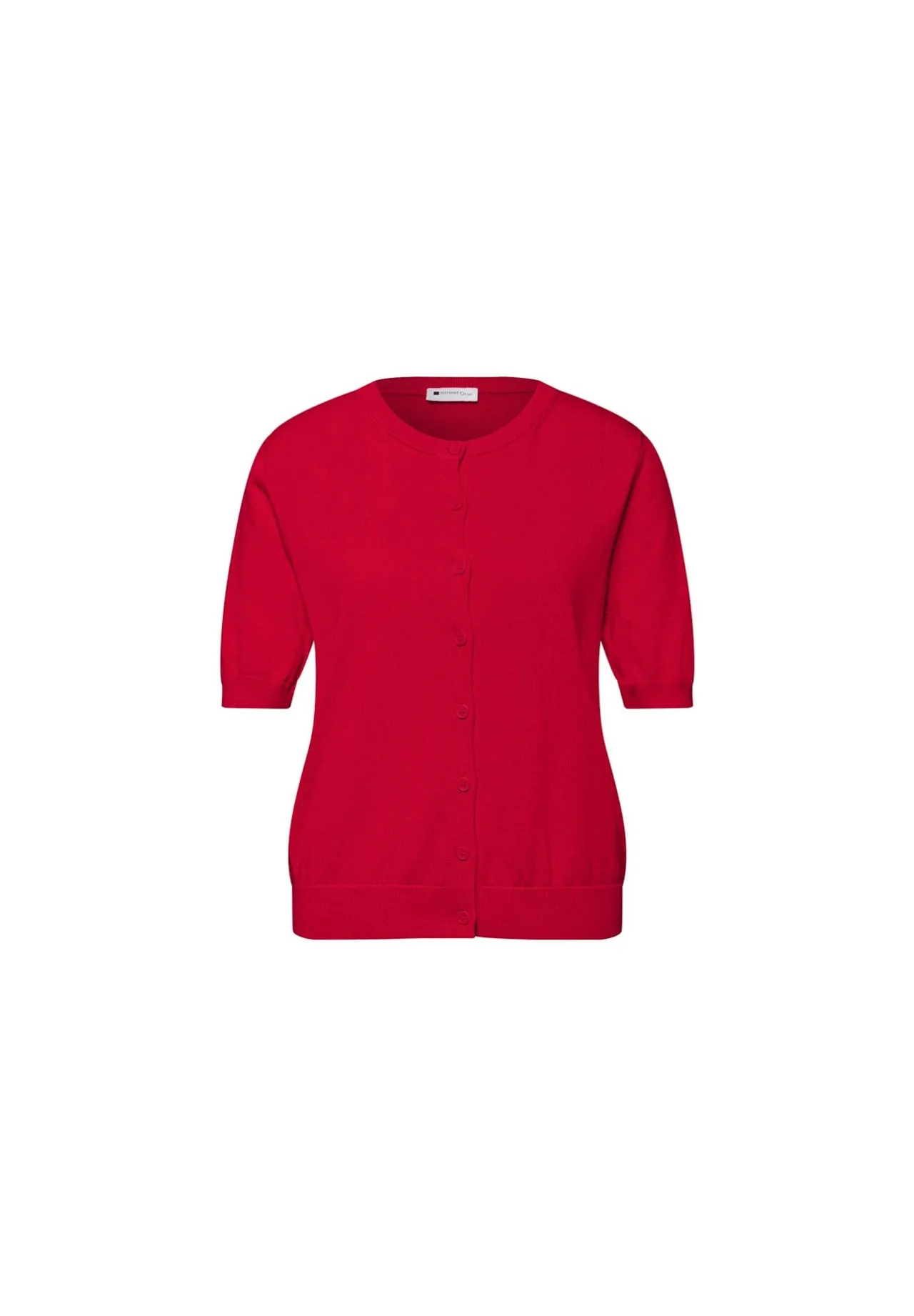 Klassischer Kurzarm-Cardigan mit Knopfleiste