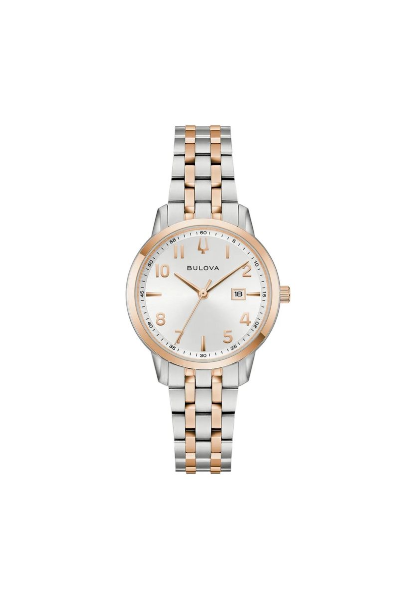 Elegante Bicolor-Uhr mit Datum