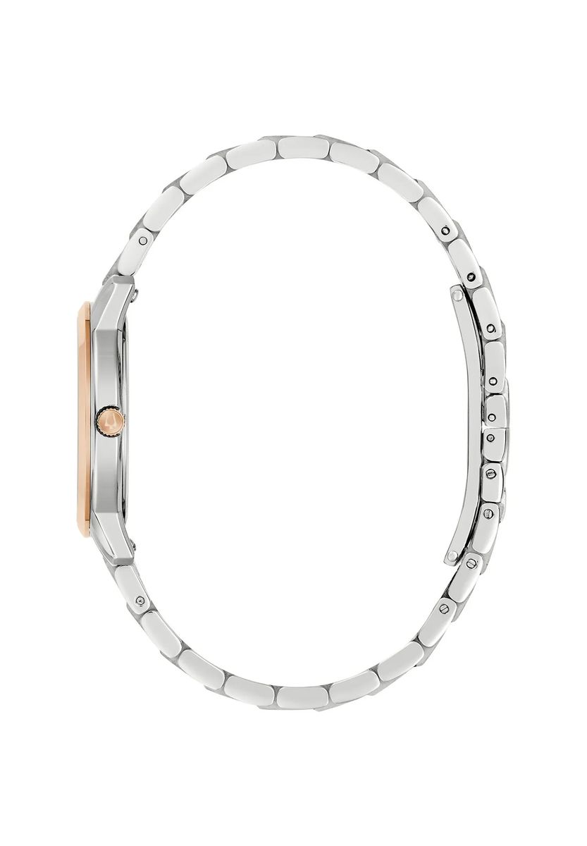 Elegante Bicolor-Uhr mit Datum