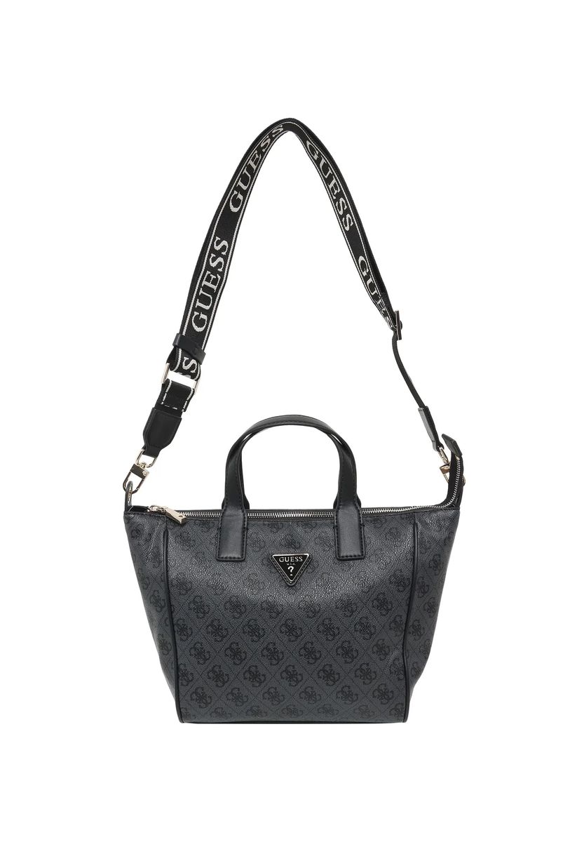 Henkeltasche mit Monogramm-Print