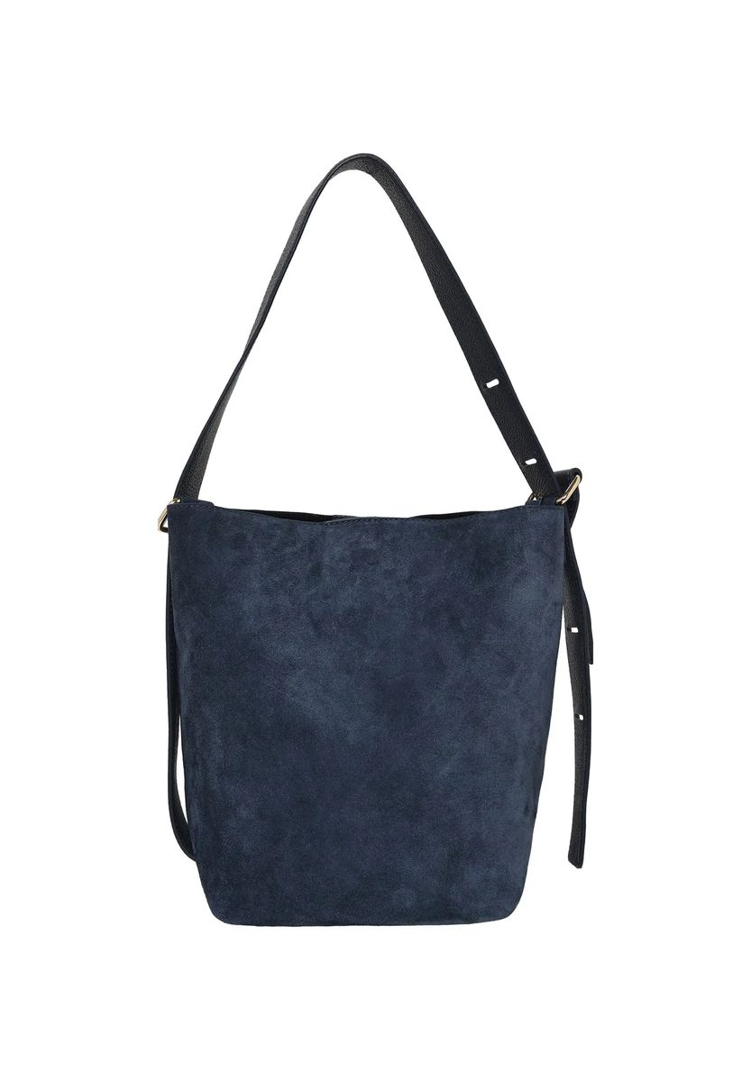 Elegante Beuteltasche in Velours-Optik