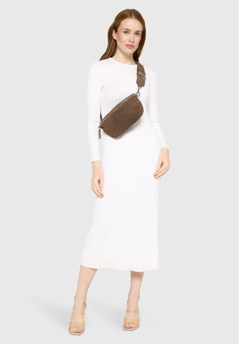 Suede Crossbody-Gürteltasche