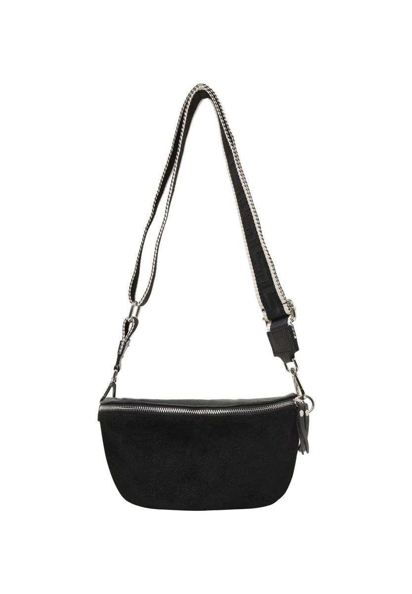 Wildleder-Gürteltasche mit breitem Gurt