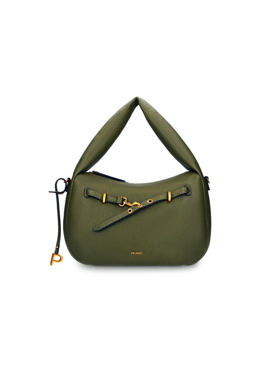 Strukturierte Beuteltasche mit Knotengriff