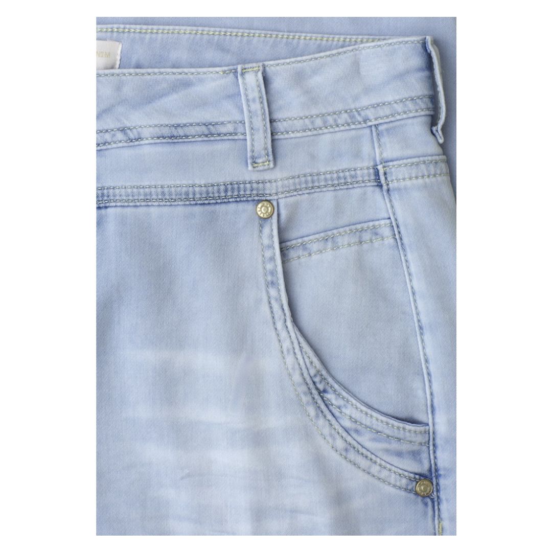 Barrel Leg Jeans mit hoher Taille