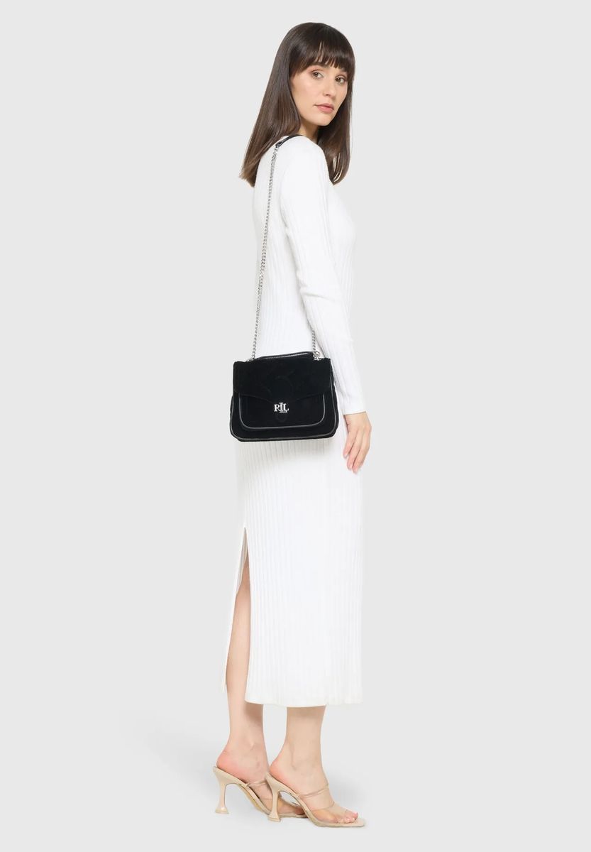 Elegante gesteppte Leder-Schultertasche