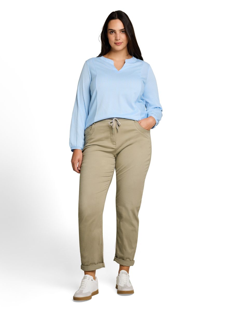 Schmale Chino-Hose mit Tunnelzug