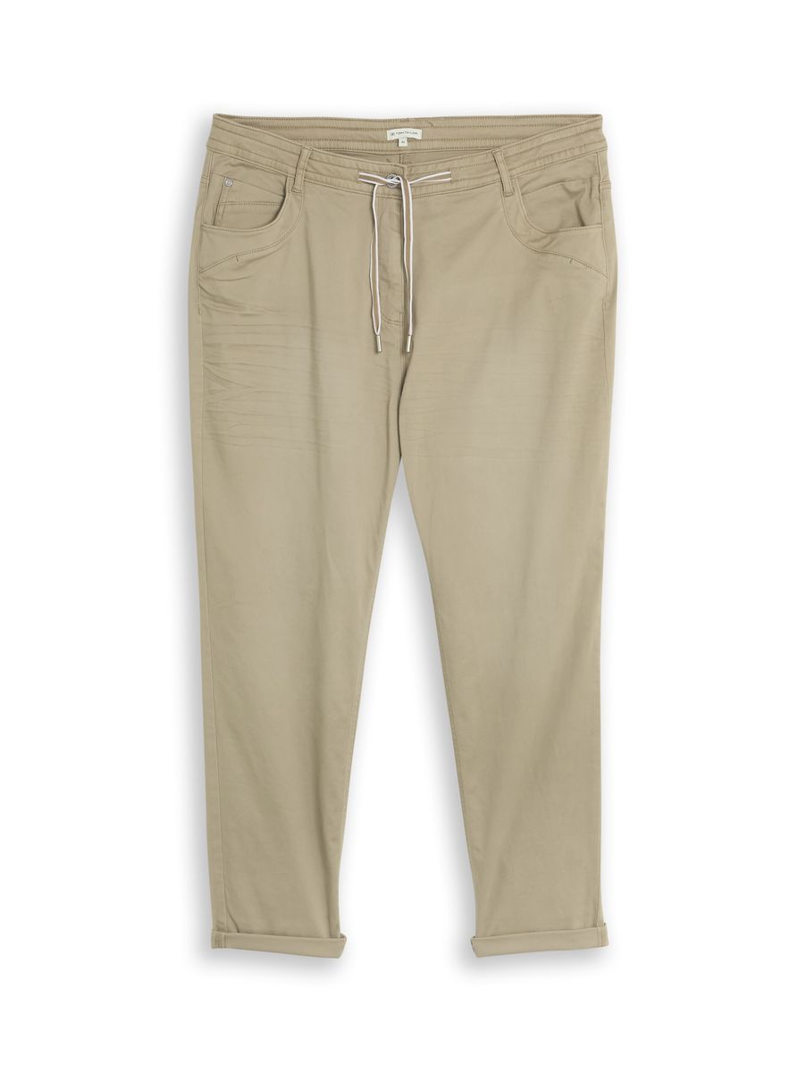 Schmale Chino-Hose mit Tunnelzug