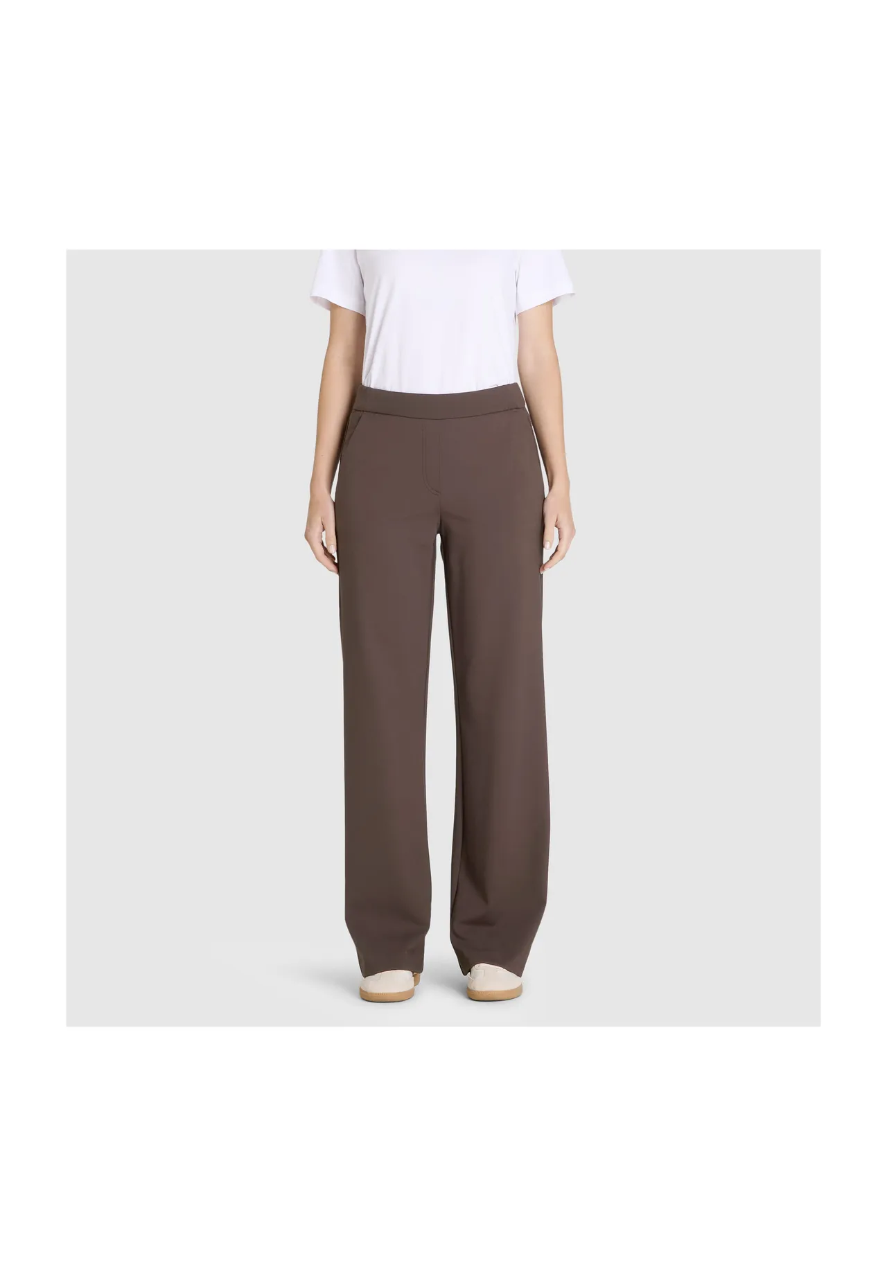 Gerade geschnittene Hose mit Gummibund