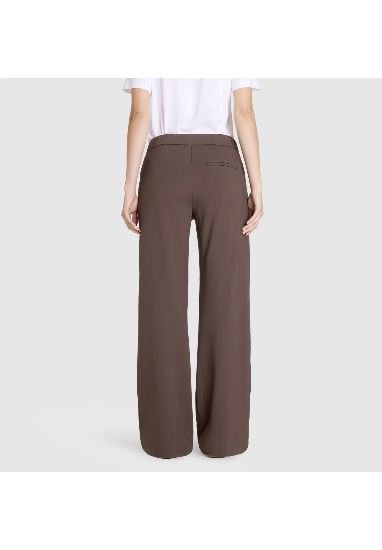 Gerade geschnittene Hose mit Gummibund