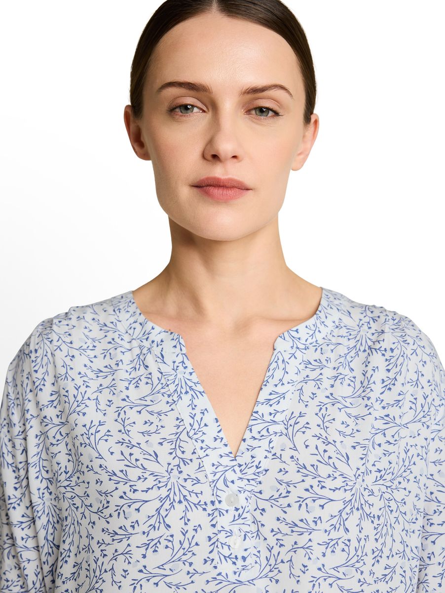 Bluse mit botanischem Print