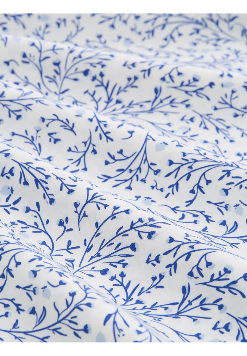 Bluse mit botanischem Print