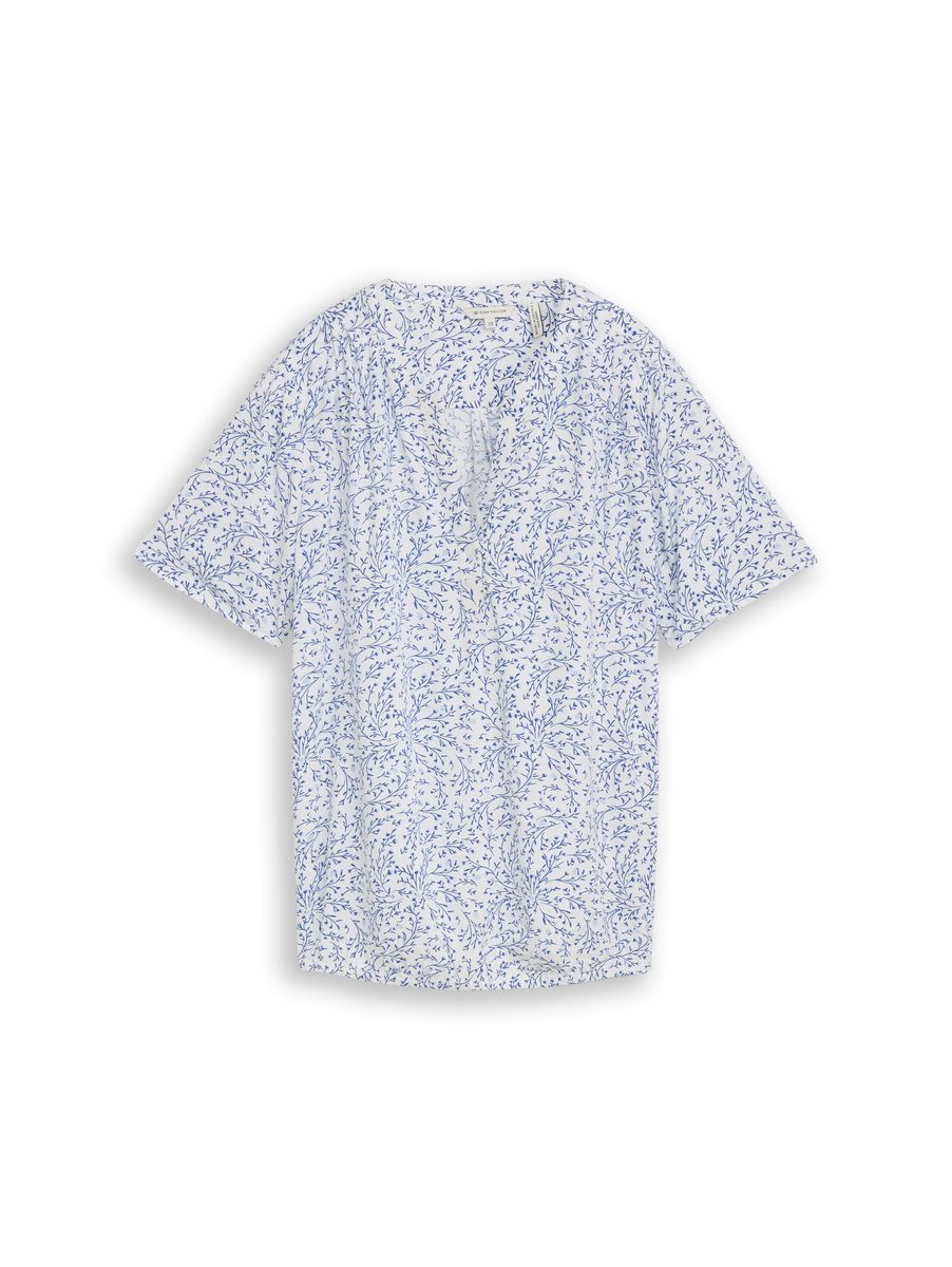 Bluse mit botanischem Print