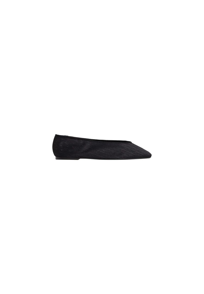 Spitze Ballerinas mit Logo-Jacquard