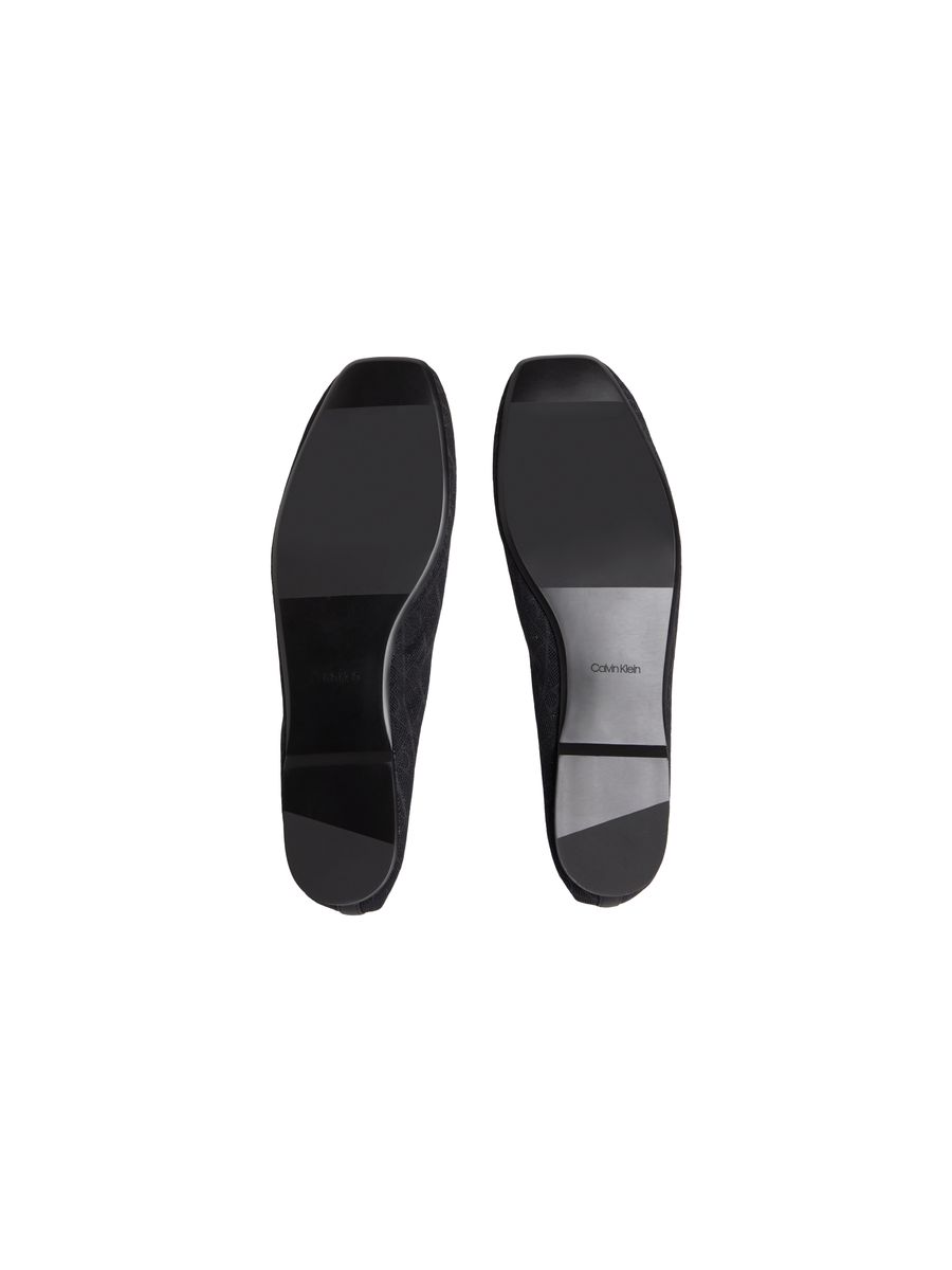Spitze Ballerinas mit Logo-Jacquard