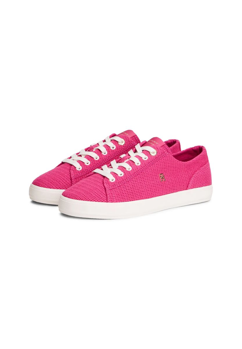 Strukturierte Low-Top Schnürsneaker
