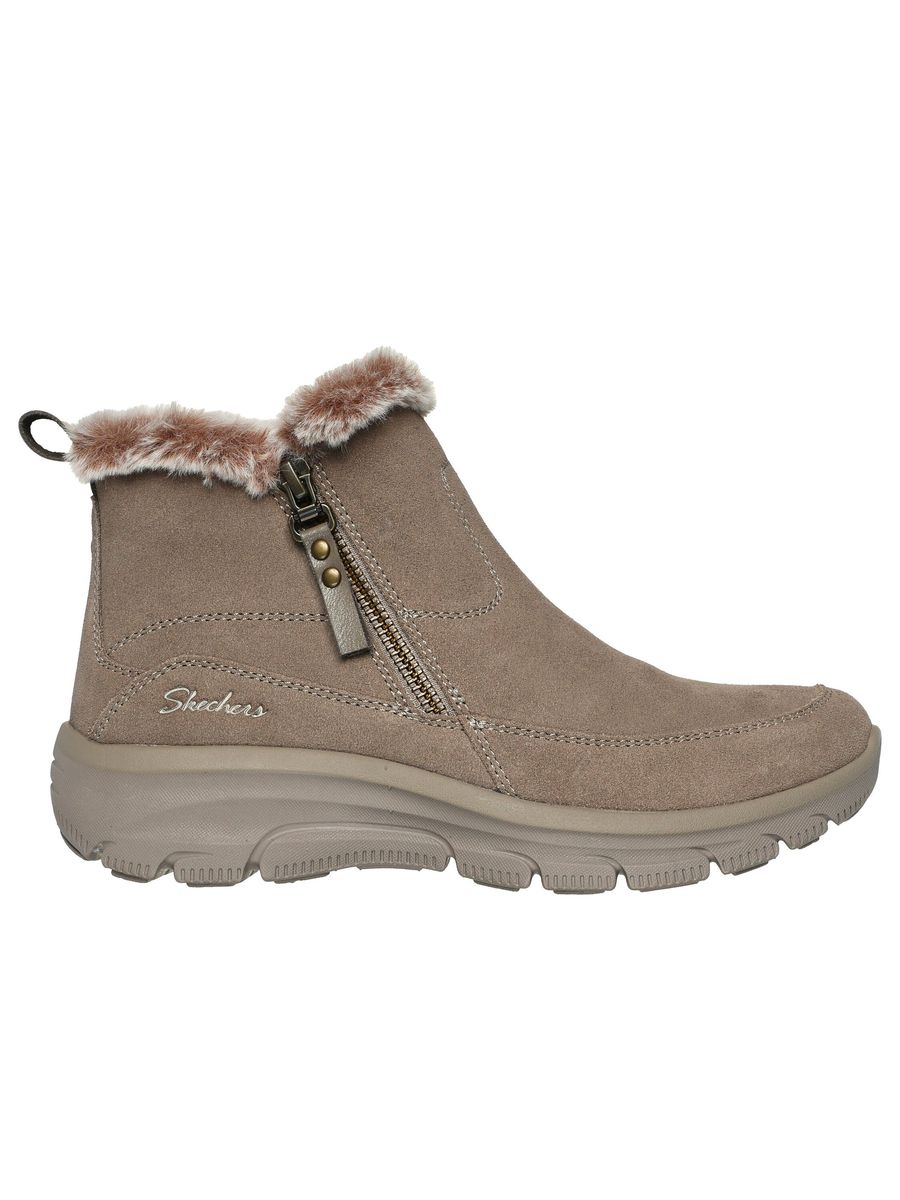 Gefütterte Ankle Boots mit Kunstpelz