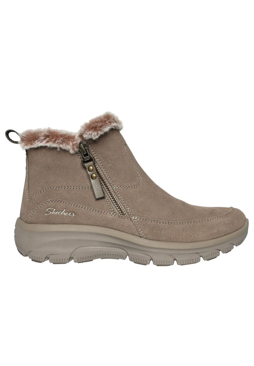 Gefütterte Ankle Boots mit Kunstpelz