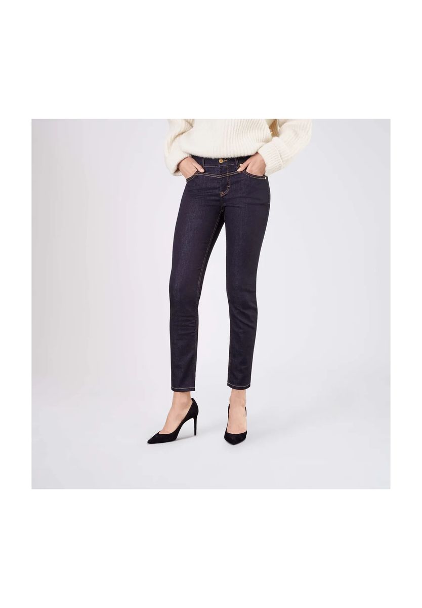 Schmale knöchellange Jeans aus Denim