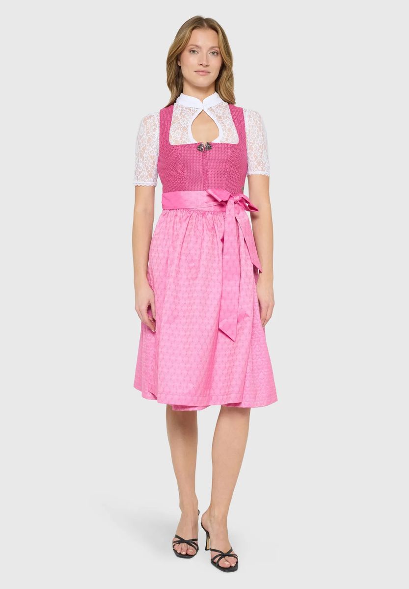 Elegantes Midi-Dirndl mit Schürze