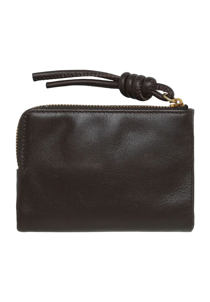 Kompakte Faltbrieftasche mit Knotendetail