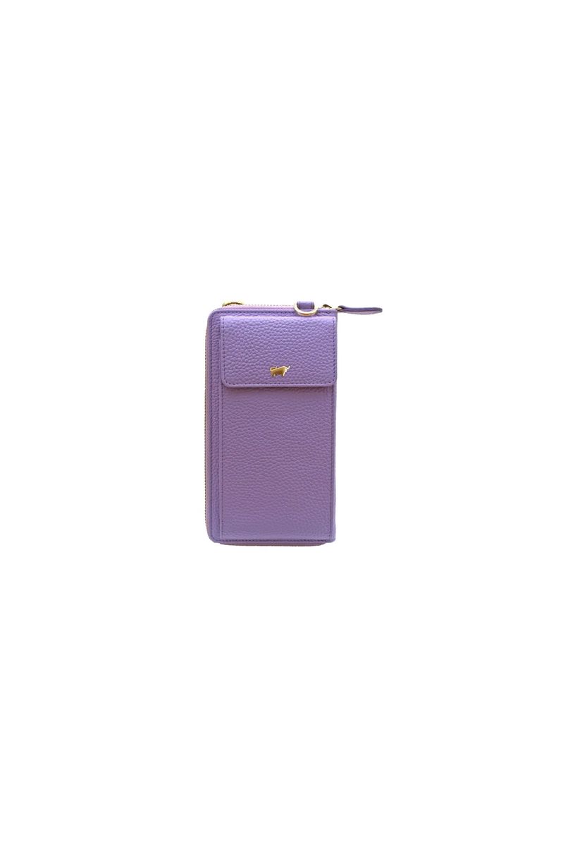 Genarbte Wallet-Tasche aus Leder