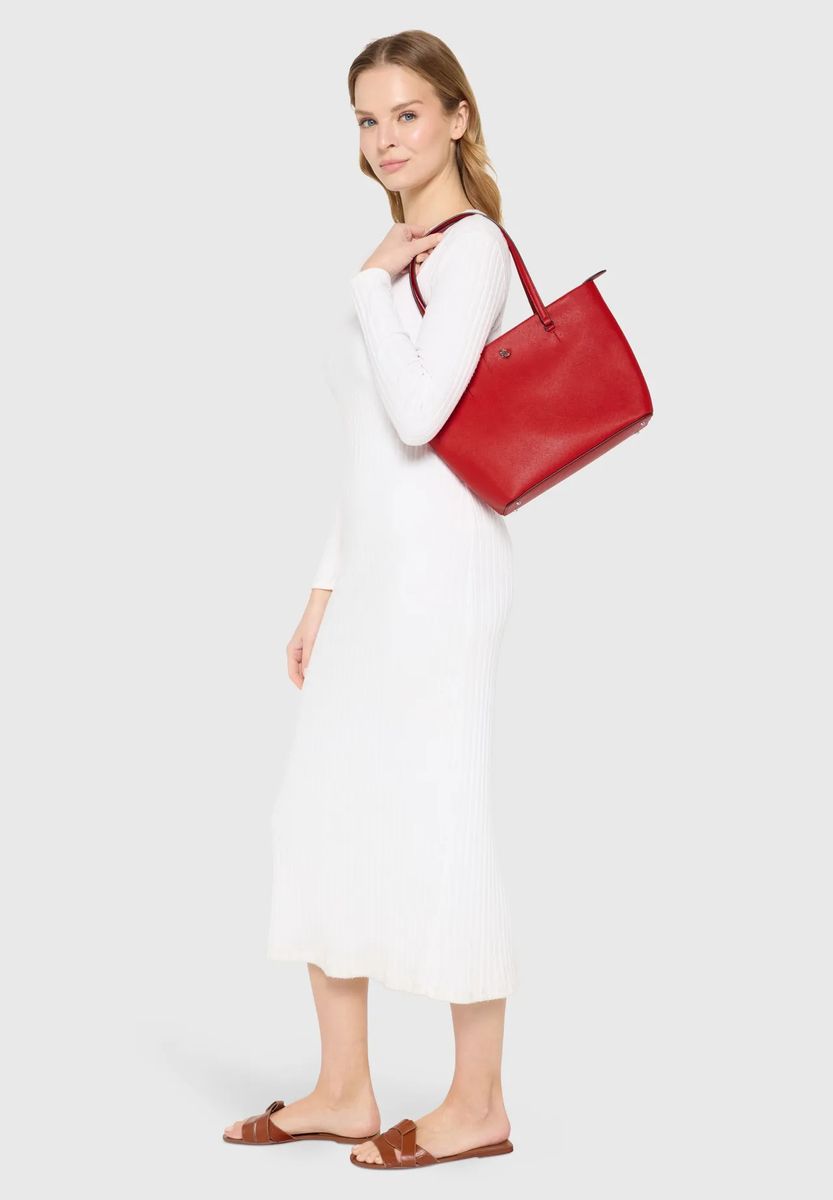 Elegante Shopper-Tasche aus Saffiano-Leder