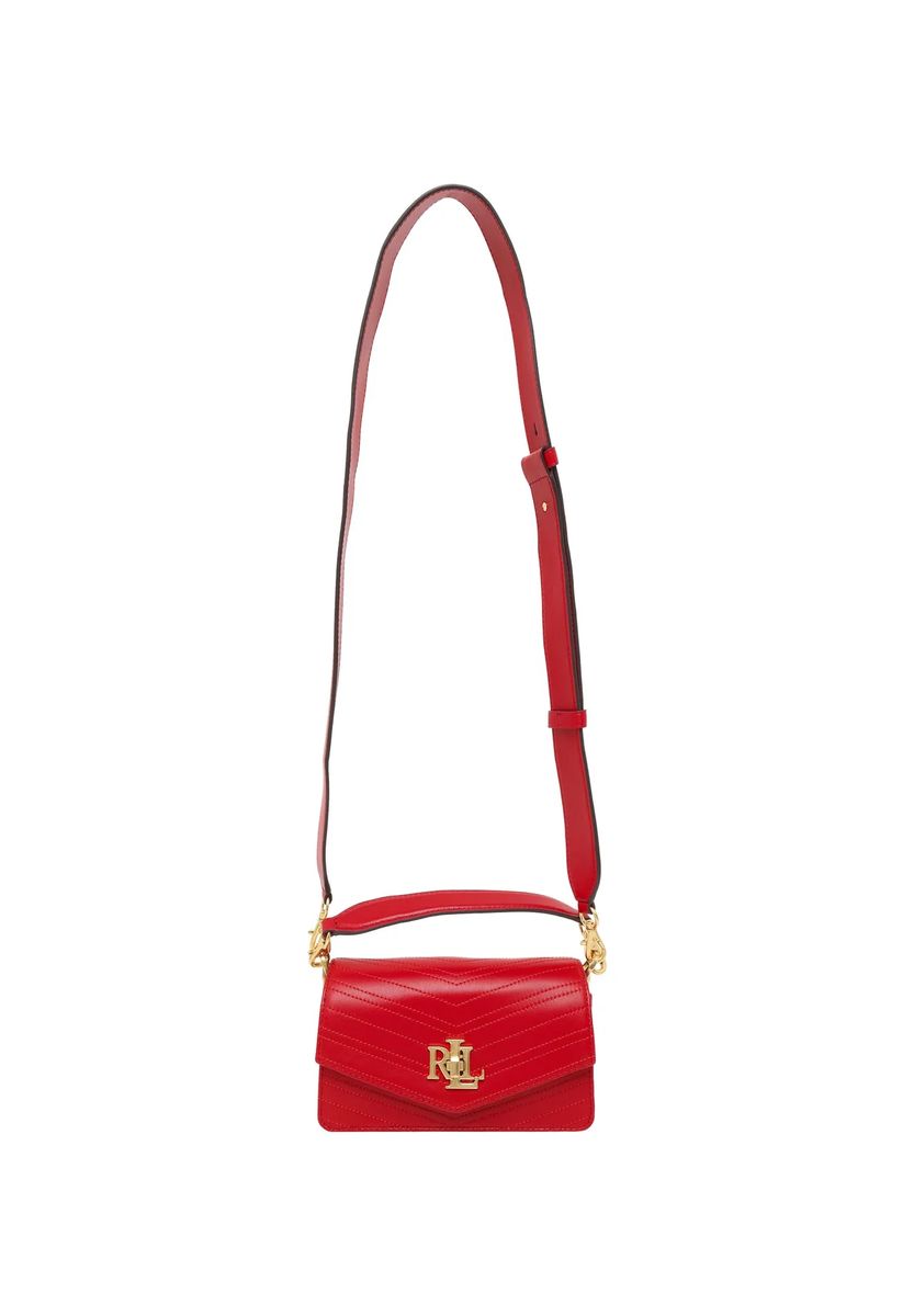 Elegante gesteppte Leder-Umhängetasche