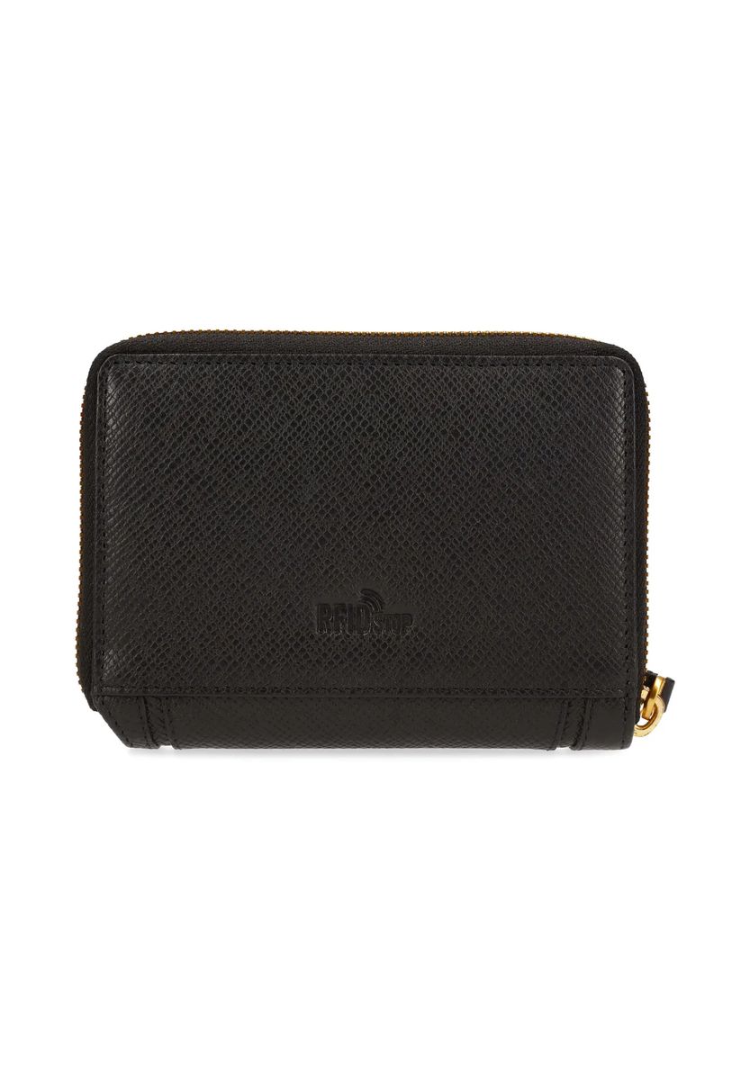 Elegantes Portemonnaie aus geprägtem Leder