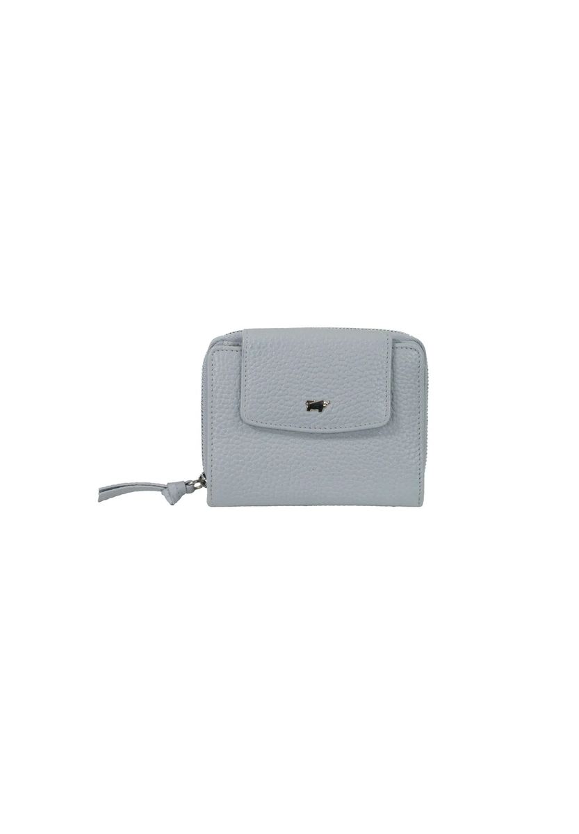 Kompakte Brieftasche aus genarbtem Leder