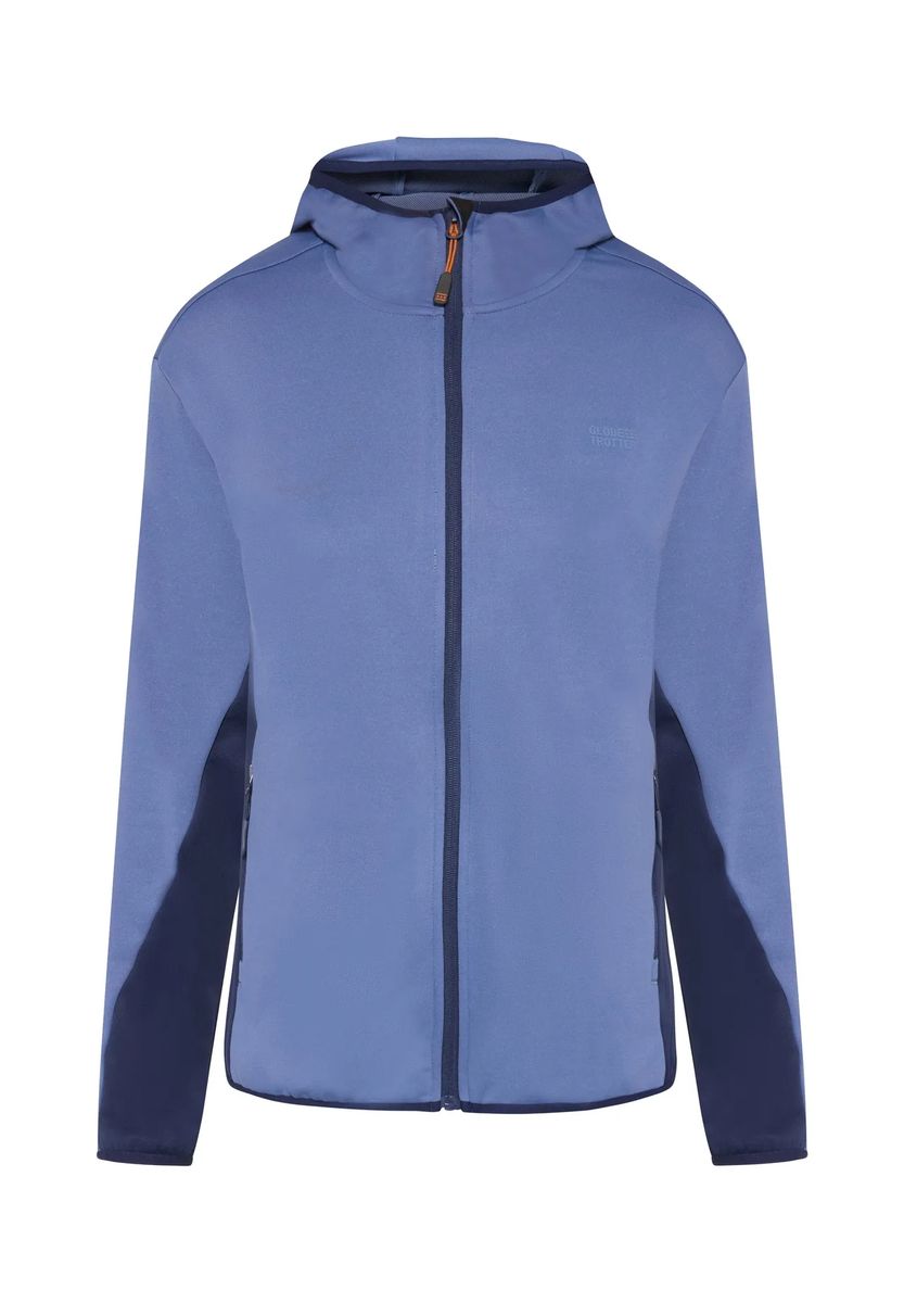 Funktionale Outdoor-Fleecejacke mit Kapuze