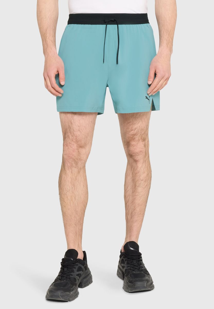 Technische Trainingsshorts mit Kordelzug